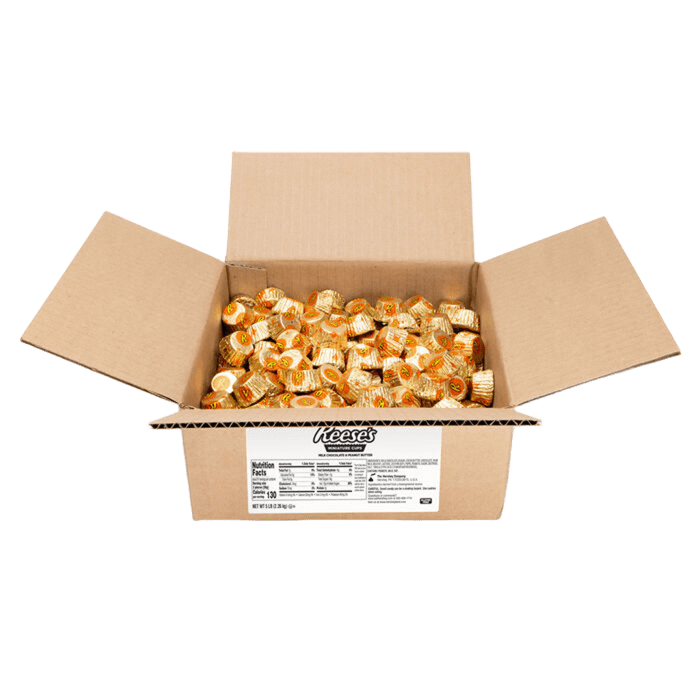 Caja de dulces miniaturas REESE'S Peanut Butter Cups de 5 lb