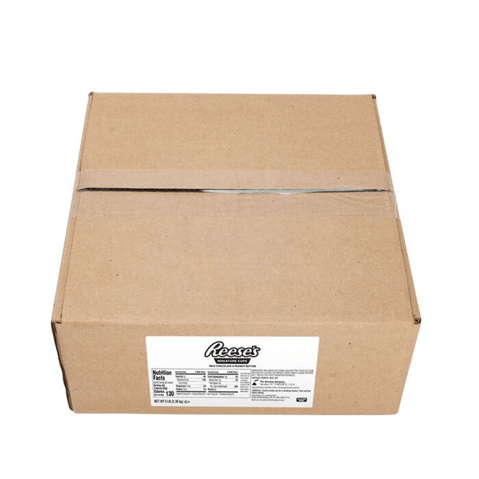 Caja de dulces miniaturas REESE'S Peanut Butter Cups de 5 lb