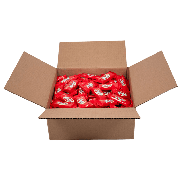 Barras de chocolate con leche KIT KAT®, tamaño snack, caja a granel de 5 lb