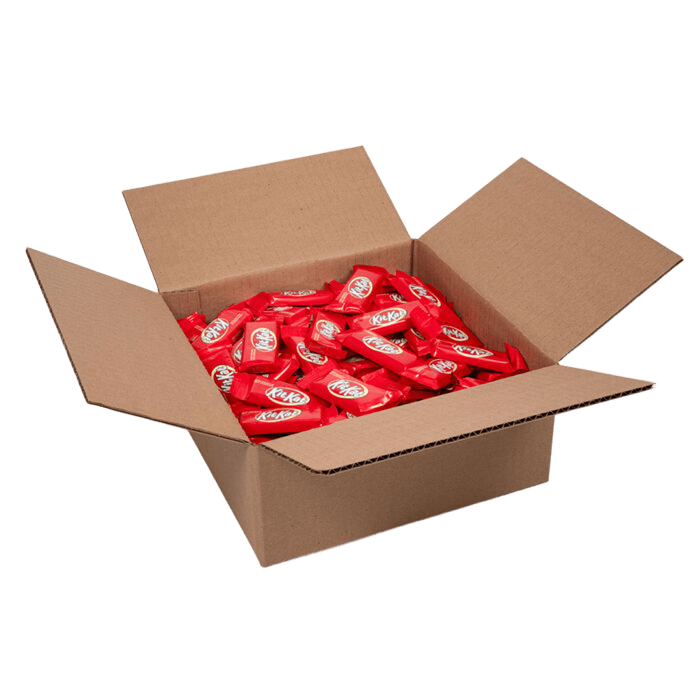 Barras de chocolate con leche KIT KAT®, tamaño snack, caja a granel de 5 lb