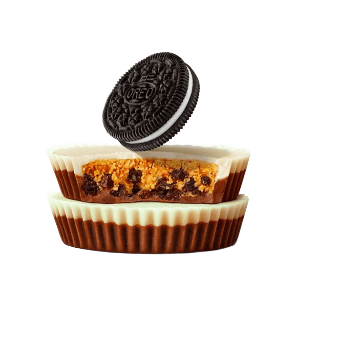 Miniaturas OREO® de REESE'S, chocolate con leche y crema blanca, paquete de 24 dulces para compartir
