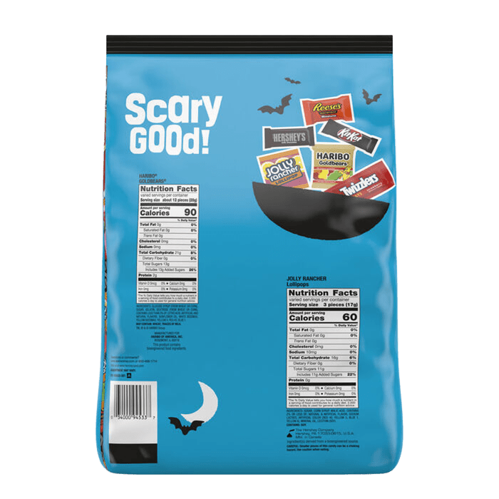 Miniaturas de dulces de Halloween, bolsa a granel, 290 piezas (85,89 oz)