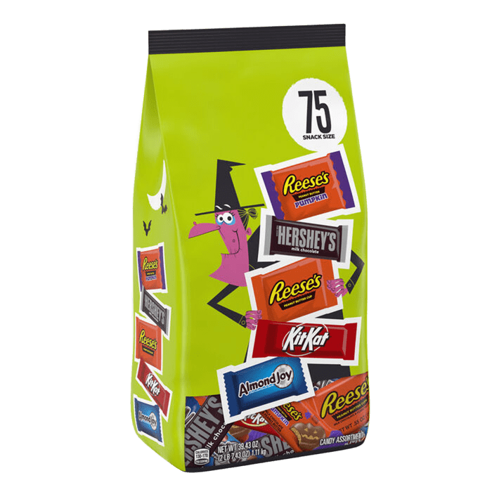 Dulces de Halloween tamaño snack, bolsa de 113 g (75 unidades)