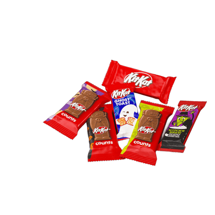 Kit Kat® Surtido de dulces de Halloween, tamaño snack, bolsa de 897 g (60 unidades)
