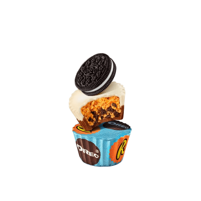 Paquete para compartir de dulces miniaturas OREO® de REESE'S con chocolate con leche y crema blanca, 9 oz